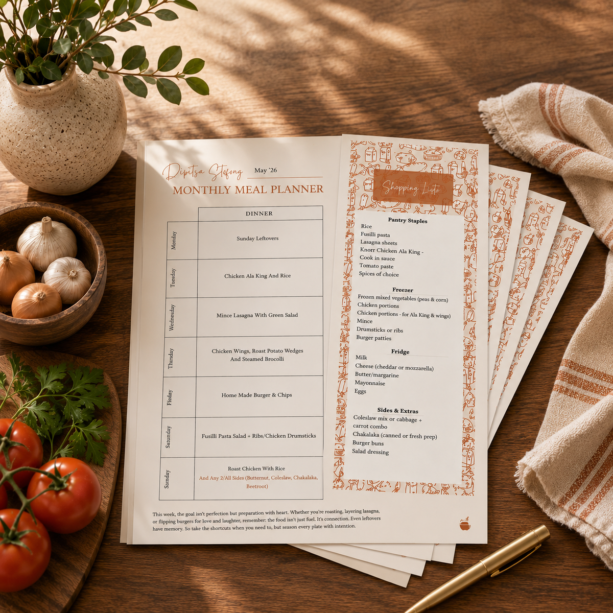 MEAL PLANS