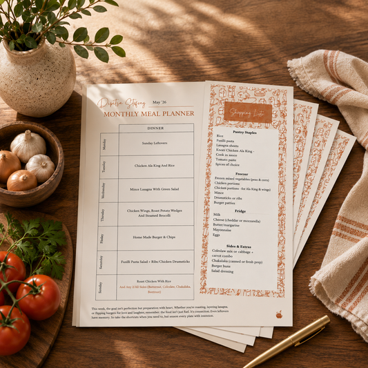Digital Monthly Meal Plans